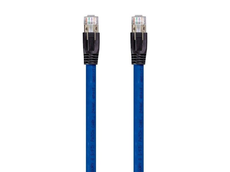 Monoprice 131097 Cat8 Ethernet Network Cable - 5 feet - Black | 2GHz, 40G, 24AWG, S/FTP - Entegrade Series - Image 2